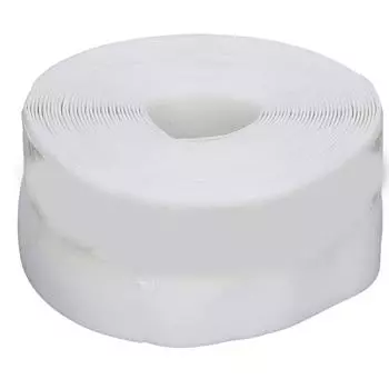 Лента для герметизации дверей и окон, длина 16,4 фута, ширина 1,4 дюйма, силиконовая самоклеящаяся лента для герметизации дверей, белая