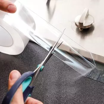 Лента для герметизации швов, прозрачная водонепроницаемая самоклеящаяся лента для герметизации швов для кухни, ванной комнаты прозрачный