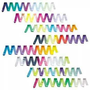 Лента для художественной гимнастики SASAKI Rhythmic Gymnastics Art Gradient Ribbon, сертифицированная Международной федерацией гимнастики (5м) АГ025 MJ-715АГ-Ф