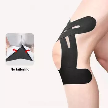 Лента для колена эластичная регулируемая кинезиологическая лента 10 шт предварительно нарезанная кинезиологическая лента для колена для бега походов верховой езды для мышц