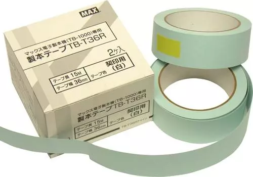 Лента для корешка переплетной машины Max для подписи белая Kein TB-1000A TB-T36R