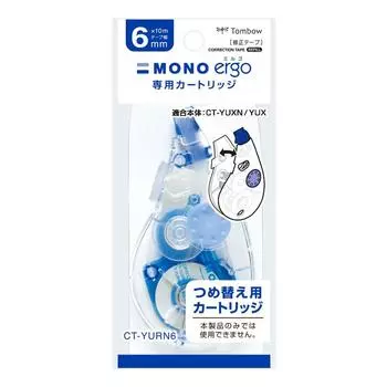 Лента для коррекции карандаша Tombow MONO Mono Ergo N картридж 6 мм 5 шт CT-YURN6-5P