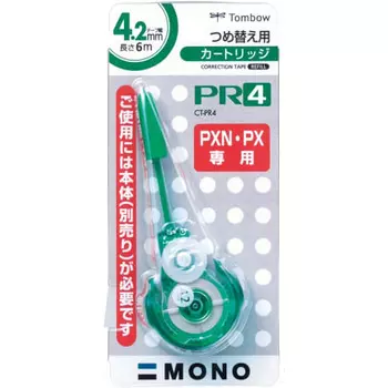 Лента для коррекции карандаша Tombow MONO Mono PXN Cartridge PR4 10 шт CT-PR4-10P
