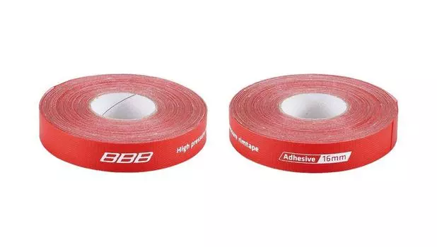 Лента для обода велосипеда BBB, клейкая лента высокого давления, рулонный материал, совместимый с высоким давлением, BTI-95 красный