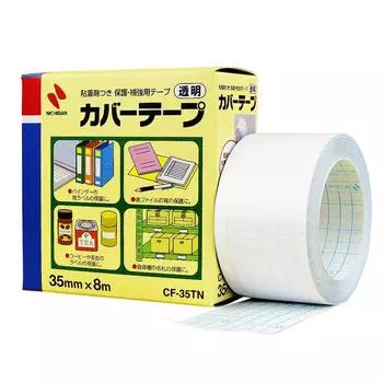 Лента для переплета книг Nichiban 35 мм x 8 м прозрачная 10 шт CF-35TNAZ10P