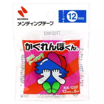Лента для починки Nichiban, маленький рулон 12 мм, 20 штук, прятки KK12SF-20P