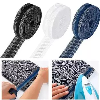 Лента для подгибки брюк Шитье Самоклеящаяся вышивка Вязание крючком и спицами Утюг для брюк Вязание крючком и спицами Джинсы Крючок DIY Аксессуары Искусство 5M светло-серый