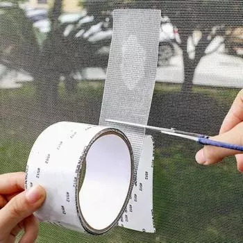 Лента для ремонта экрана в рулоне, прочная клейкая заплатка для ремонта окон, самоклеящаяся лента для экрана для дверей, окон, палаток, бассейнов, автофургонов 1pc