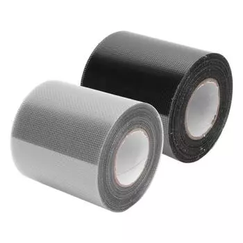 Лента для ремонта оконных экранов 80 мм x 9,15 м Прозрачная самоклеящаяся заплатка для ремонта сетчатых экранов Black