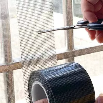 Лента для ремонта оконных сеток, самоклеящаяся, заплатка от комаров, закрывающая сломанные отверстия, лента для ремонта от насекомых, мух, комаров белый