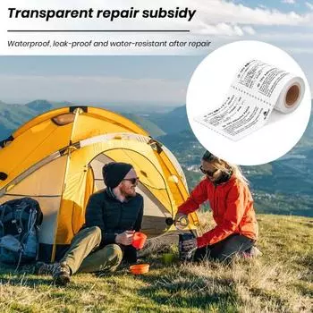 Лента для ремонта уличной палатки, устойчивая к разрыву, водонепроницаемая самоклеящаяся заплата, многофункциональная наклейка из ТПУ, товары для кемпинга Sets