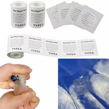 Лента для ремонта уличной палатки, водонепроницаемая нашивка для кемпинга, самоклеящаяся портативная прозрачная тканевая заплатка, многофункциональная наклейка из ТПУ 1pc