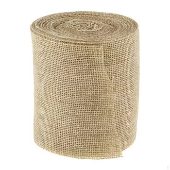 Лента для рукоделия 1 ярд 6 дюймов шириной Джутовое полотно
