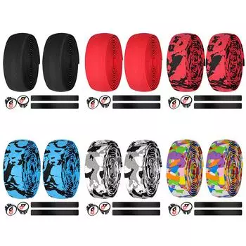 Лента для руля велосипеда, противоскользящая лента для руля шоссейного велосипеда с силикагелем E VA Shock Black