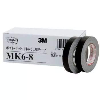 Лента для слепых мест черная x 10м x 6 рулонов Post-it 8,5мм MK6-8 чёрный