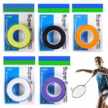 Лента для теннисной ракетки 110 см, противоскользящая, поглощающая пот, противоударная, эластичная, многофункциональная, удочка, ракетка для бадминтона, весло, накидка белый