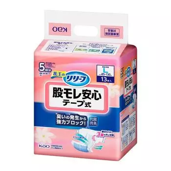 Лента для устранения протечек KAO Relief, тип L, 13 листов, фиксирующая лента, одноразовые подгузники для взрослых: Тип крепления ленты 1 set