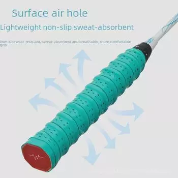 Лента для захвата ракеток для бадминтона и тенниса — нескользящая, впитывающая пот, липкая на клейкой основе для ручек