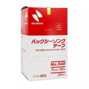 Лента для запечатывания пакетов Nichiban 20 рулонов 9 мм x 50 м Золотая 540GO № 540