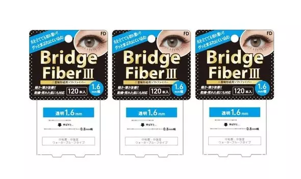 Лента FD Bridge Fiber III, прозрачная, ширина 120 шт., набор из 3 шт., против птоза [мягкий тип], 1,6 мм