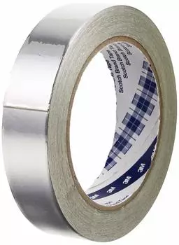 Лента из алюминиевой фольги 3M шириной 25 мм x 20 м № AL-50BT серебряный