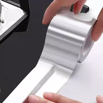 Лента из алюминиевой фольги для кухни Водонепроницаемые и маслостойкие наклейки Высокая термостойкость 0.1mm*3cm*5m