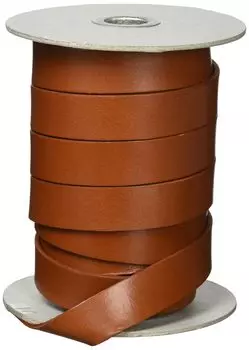Лента из дубленой кожи Nippon Chuko, ширина 20 мм, длина 10 м, коричневая, MTLS1020-3, лист натуральной кожи для рукоделия