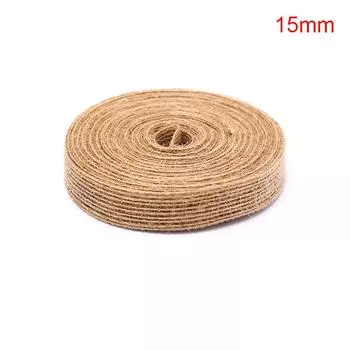 Лента из мешковины 10 м, натуральная винтажная джутовая веревка, подарочная упаковка своими руками, свадебная вечеринка 15mm