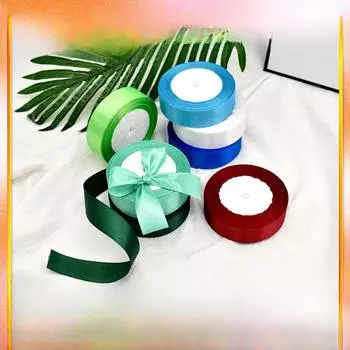 Лента из полиэстера 2,5 см для упаковки подарков, свадебного декора, бантов своими руками - ручная работа 25 yards/roll фиолетовый