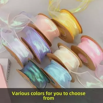 Лента из пряжи «Рыбий хвост» с цветочным бантом для волос и аксессуаром для букета