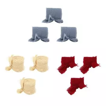 Лента из шифона с бахромой, чистого цвета, лента для букета ручной работы, ручная окраска, переносная шифоновая лента Beige