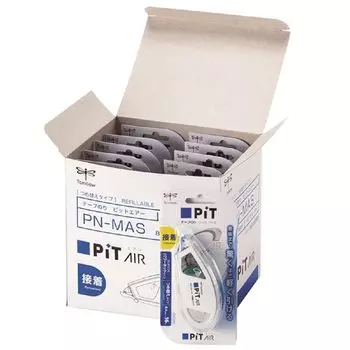 Лента-карандаш Tombow, прочный клей, основной блок PiT Air, 10 шт., легко тянуть с небольшим усилием x 16 м (Тип пополнения) 8,4 мм ПН-МАС-10П