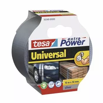 Лента клейкая универсальная TESA Extra Power 10 м х 50 мм Серебристая