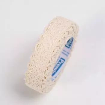 Лента кружевная двусторонняя хлопчатобумажная лента с оборками тканевая кружевная лента своими руками 1.8cm*2m кофейный