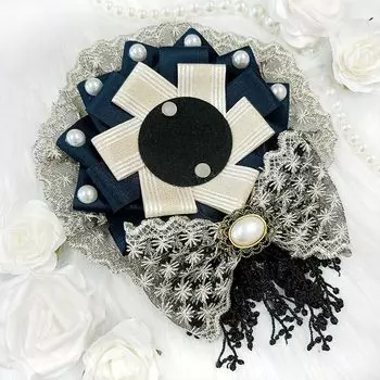 Лента кружевная Oshikatsu магнит Otakatsu 57мм 75мм розетка/темно-синий [арт.] тёмно-синий