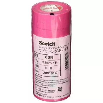 Лента малярная 3М для герметизации 80N 21 мм ширина x 18 м 6 рулонов 80N 21X18