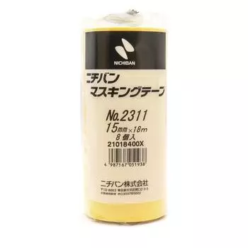 Лента малярная Nichiban для автомобиля 15 мм x 18 м 8 рулонов
