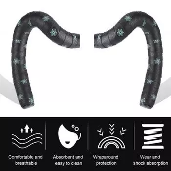 Лента на руль велосипеда, износостойкая, нескользящая, простая установка, лента на руль шоссейного велосипеда, обертка для велосипедной ручки белый