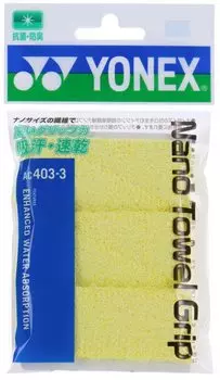 Лента-накладка YONEX Nano Towel Grip Overgrip AC403-3 004/желтая жёлтый