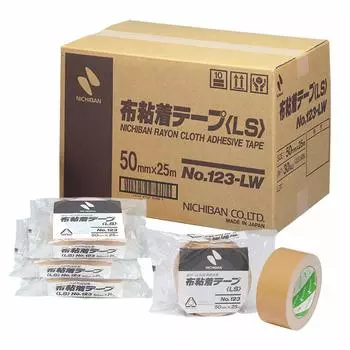 Лента Nichiban Cloth Tape 50 мм x 25 м рулоны 30 рулонов Охра 123LW50-30P