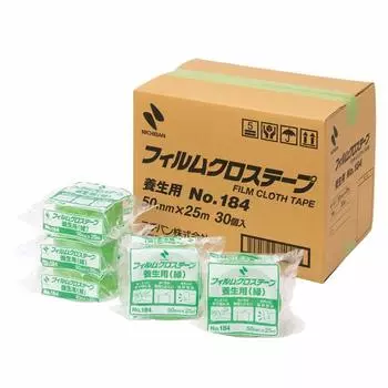 Лента Nichiban Curing Tape, тканевая лента, 30 рулонов, 50 мм x 25 м, зеленая 184-50AZ30P зелёный