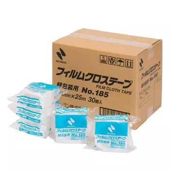 Лента Nichiban Film Cloth Tape 30 рулонов для легкой упаковки 50 мм x 25 м белая 185-50AZ30P