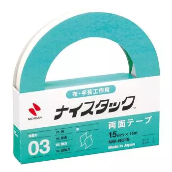 Лента Nichiban Nice Stack 15 мм x 15 м, двухсторонняя (Ткань/Рукоделие) СЗ-NU15