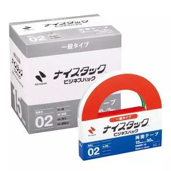 Лента Nichiban Nicetack Business Pack 5 рулонов 15 мм x 30 м Двусторонняя (Генеральная) НВБП-15