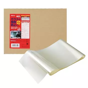 Лента Nitoms Glass Shatter Prevention UV Disaster Prevention Ширина 20 см x Длина 1 шт. M6440, прозрачная, 99% защиты, от стихийных бедствий, землетрясений,