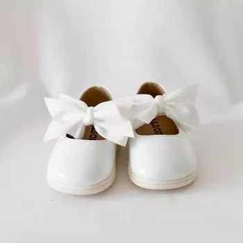 Лента-писк на плоской подошве для девочек Baby Jam, белая, Y857 120