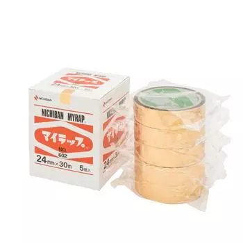 Лента полиэстеровая Nichiban My Wrap 24 мм x 30 м 5 томов золотая 6029-245P золотой