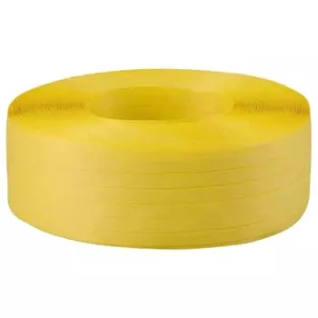Лента полипропиленовая TRUSCO для затягивания вручную 15,5 мм x 1000 м рулон желтая TPP-155-Y