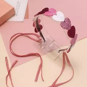 Лента-повязка на голову Silk Road Laurel Rainbow Heart Check