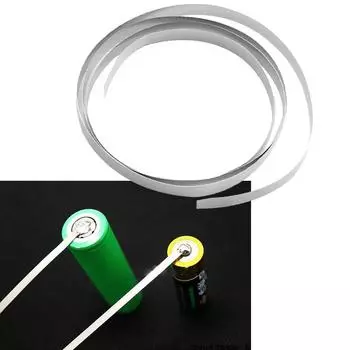 Лента прокладки 1М 8мм кс 0,15 никеля покрытая никелем для точечной сварки батареи Ли 18650 1pc